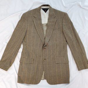 Tommy Hilfiger Blazer Club Style Sport Jacket 2-Button Brown Tan Size 40 Long